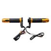 12V Gold Aluminum Alloy Heated Motorcycle Scooter Hand Grips - 2