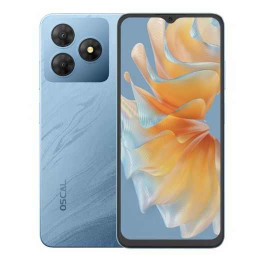 Blackview Oscal FLAT 2, 4GB+128GB, 6.6" Android 14, 4G (Ripple Blue) - 1