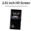 V8 Card Mobile Phone, 2.01", Bluetooth, FM, Torch, Dual SIM, Sky Blue - 3