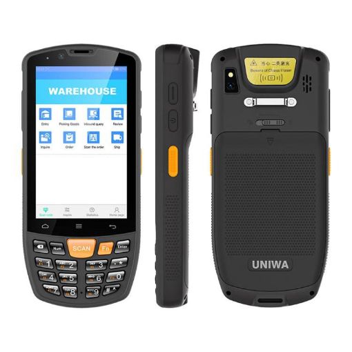 UNIWA HS006 Industrial PDA, 2GB+16GB, 4" Android 11, QR & NFC, 4G UK Plug - 1