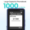 UNIWA V2000 4G Phone, SOS, LED Flash, 1700mAh, AU Plug, Black - 5