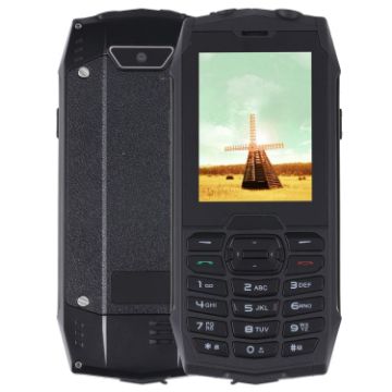 Rugtel R3C Rugged Phone, Waterproof, Dual SIM, 2.8", 2000mAh, Black - 1