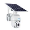ESCAM QF280 HD 1080P Solar WiFi Camera, Night Vision, Audio, White - 3