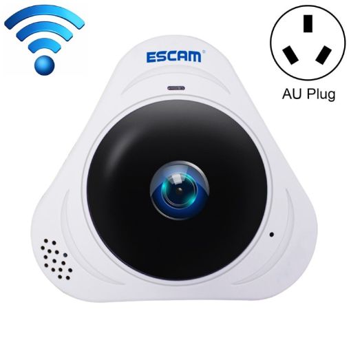 ESCAM Q8 960P 1.3MP WiFi IP Camera, Motion/Night, AU Plug, White - 1