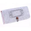 Light Grey Portable Felt Handbag for Nintendo Switch Storage - 1