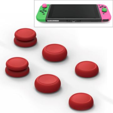 Skull&Co Red Thumb Grip Set for Switch/Joy-Con Controllers - 1