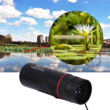 Mini Portable 30x25 Optical Monocular Telescope (Black) - 1