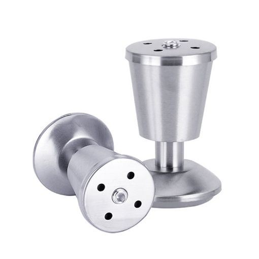 Adjustable 100mm Stainless Steel Cupboard Foot, Thickened Design - 1