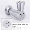 Adjustable 100mm Stainless Steel Cupboard Foot, Thickened Design - 4