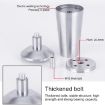 Adjustable 150mm Stainless Steel Cupboard Foot, Thickened Design - 5