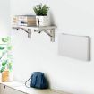 20" Wall-mounted Foldable Stainless Steel Shelf for Dining Table - 6