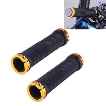 OQSPORT Gold Anti-Slip MTB Hand Grips, Bilateral Lock, 2 PCS - 1