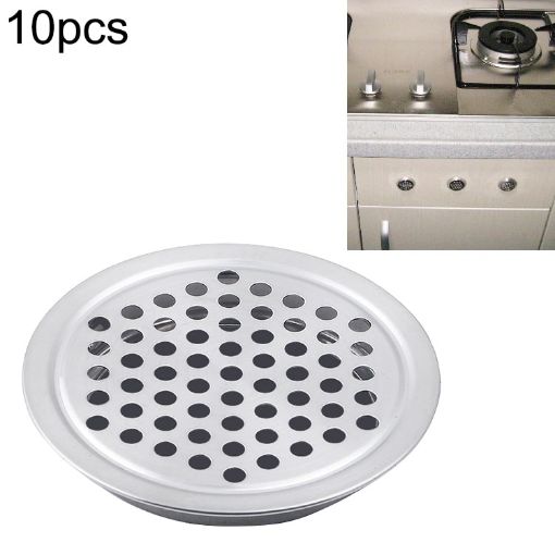10pcs 25mm Cabinet Stainless Steel Air Vent Grille Covers - 1