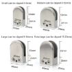 Matte Polished 201 Stainless Steel Glass/Wood Clamp Bracket 9-14mm - 3