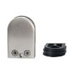 Concave Bottom Matte Polished Steel Railing Glass Clamp 5-8mm - 2