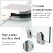 9-14mm Matte Polished 304 Stainless Steel Glass Wood Clamp Bracket - 5