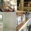 Matte Polished Stainless Steel Glass/Wood Clamp Bracket 8-12mm - 6