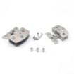 Glass Hinge, Open Hole Free, Brushed Surface, L, 8-10mm - 2