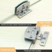 Glass Hinge, Open Hole Free, Brushed Surface, L, 8-10mm - 5