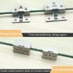 Small Brushed Glass Hinge for 3-7mm, Open Hole Free - 4