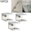 10 PCS 18mm S Aluminum Alloy Glass Fixing Single Hole Clip - 1