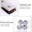 Zinc Alloy Square Glass Fixing Clamp, Size L, Bright Bracket - 3