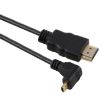 30cm 4K HDMI to Micro HDMI Angled Gold-plated Adapter Cable - 1
