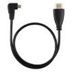 4K HDMI to Micro HDMI Right Angled Gold-plated Adapter Cable 50cm - 3