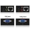 VGA & Audio Extender 1920x1440 HD 100m Cat5e/6 Adapter US Plug - 4