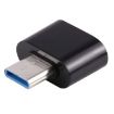 USB-C Male to USB 2.0 Female OTG Adapter for Data & Charging (Black) - 2