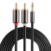 3m Gold Plated 3.5mm Jack to Dual RCA Male Stereo Cable - 1