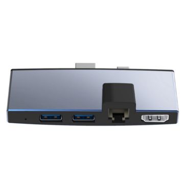 Rocketek SUR759 6 in 1 USB 3.0/LAN/HDMI/SD/TF HUB Adapter - 1