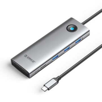 ORICO PW11-9P Type-C USB-C 8-in-1 Docking Station, 5Gbps, Dark Gray - 1