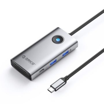 ORICO PW11-6PCR USB-C 6-in-1 Docking Station 5Gbps (Dark Gray) - 1