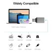USB-C 3.1 Male to USB 3.0 Female Adapter, Aluminum Alloy (Grey) - 3