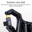 100W USB-C Magnetic Elbow Adapter Male to Female Charger - 4