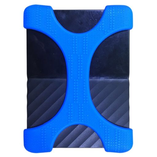 X Type 2.5" Portable Hard Drive Silicone Case for 2TB-4TB (Blue) - 1