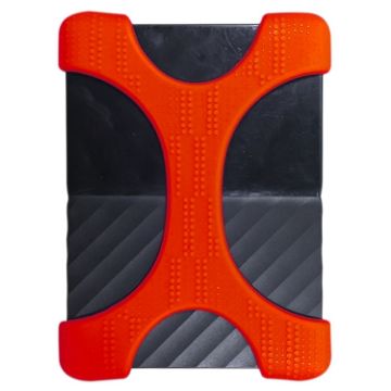 Red Silicone Case for 2.5" WD/Seagate/Toshiba Portable Hard Drive - 1