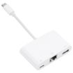 NK-107 TC 3 in 1 USB-C to USB + Ethernet + Power Adapter - 1