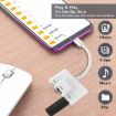 3 in 1 USB-C Male to USB + 100M RJ45 Ethernet + Type-C Adapter - 4