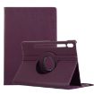 Samsung Galaxy Tab S7 FE T730 360 Rotating Purple Leather Case - 1
