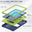 Samsung Galaxy Tab A7 T500 3-Layer Shockproof Case w/ Holder - 4