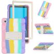 Samsung Galaxy Tab A7 T500 Shockproof Case with Holder, Pink - 3