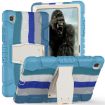 For Galaxy Tab A7 T500 Shockproof Case & Holder, Blue - 1