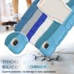 For Galaxy Tab A7 T500 Shockproof Case & Holder, Blue - 6