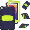 Samsung Galaxy Tab A8.0 2019 Shockproof Case with Holder, Navy/Lime - 3