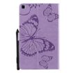 Galaxy Tab A 8.0 Case: Butterfly Pattern, Wallet & Card Slots, Purple - 2