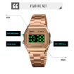 SKMEI 1646 LED Digital Rose Gold Luminous Electronic Watch - 4