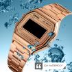 SKMEI 1646 LED Digital Rose Gold Luminous Electronic Watch - 5