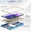 Samsung Galaxy Tab S7+/S7 FE/S8+ Protective Case, Colorful Blue - 5